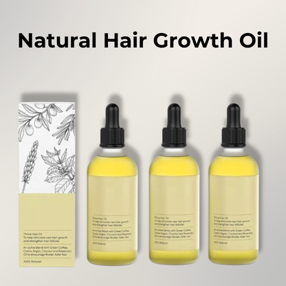 Aceite natural para el crecimiento del cabello 